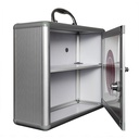 CAJA DE ALUMINIO PARA PRIMEROS AUXILIOS CON VENTANA